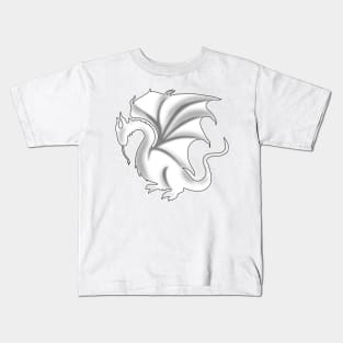 Pendragon Dragon Sigil Black & White Kids T-Shirt